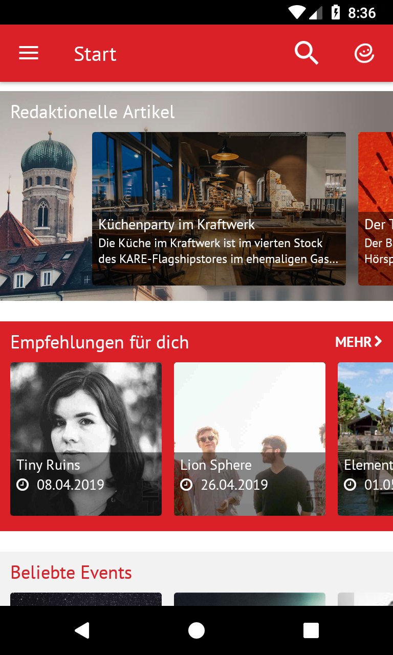 München Ticket Eventempfehlung APK screenshot 1