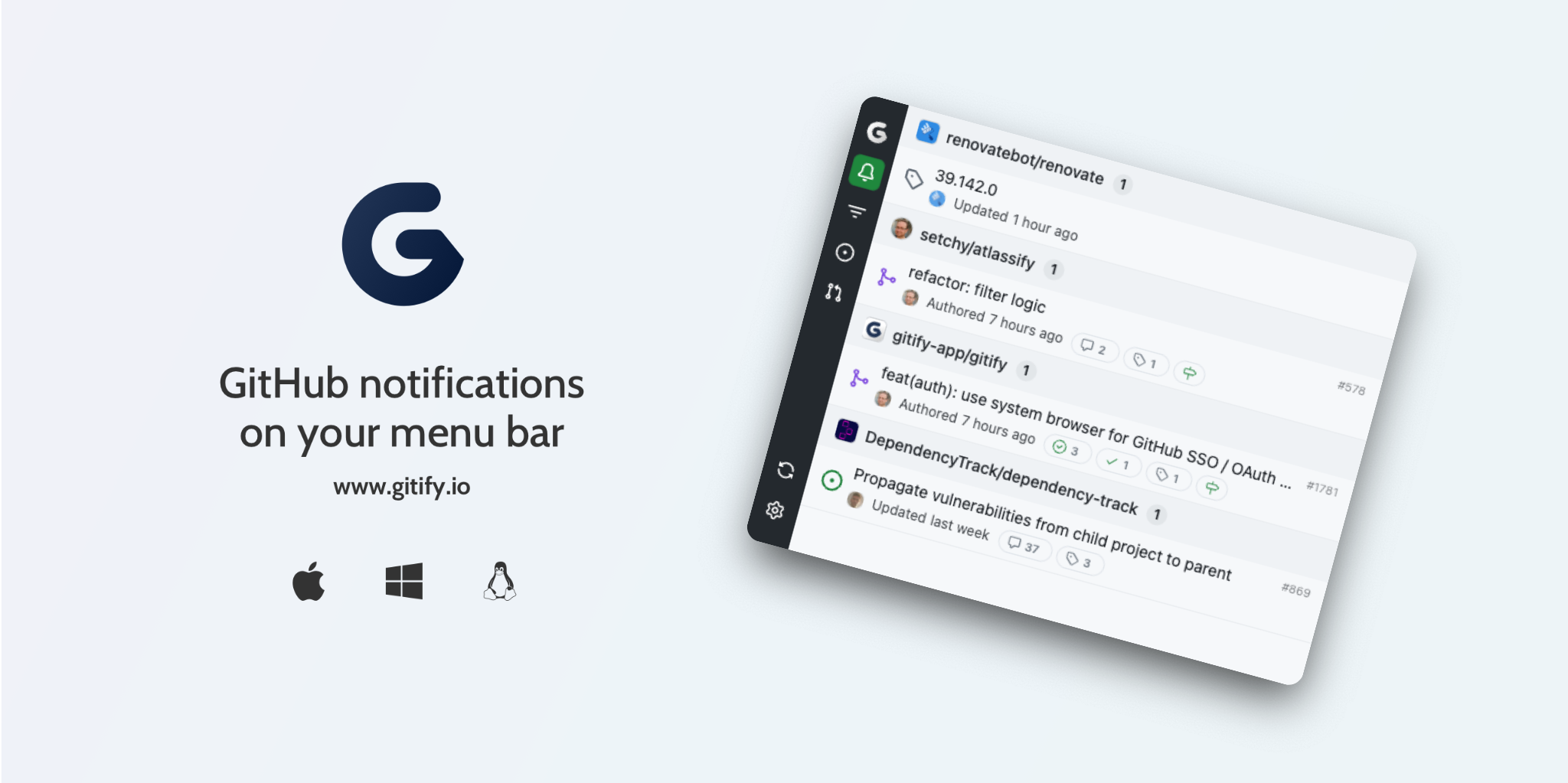 Gitify screenshot 1