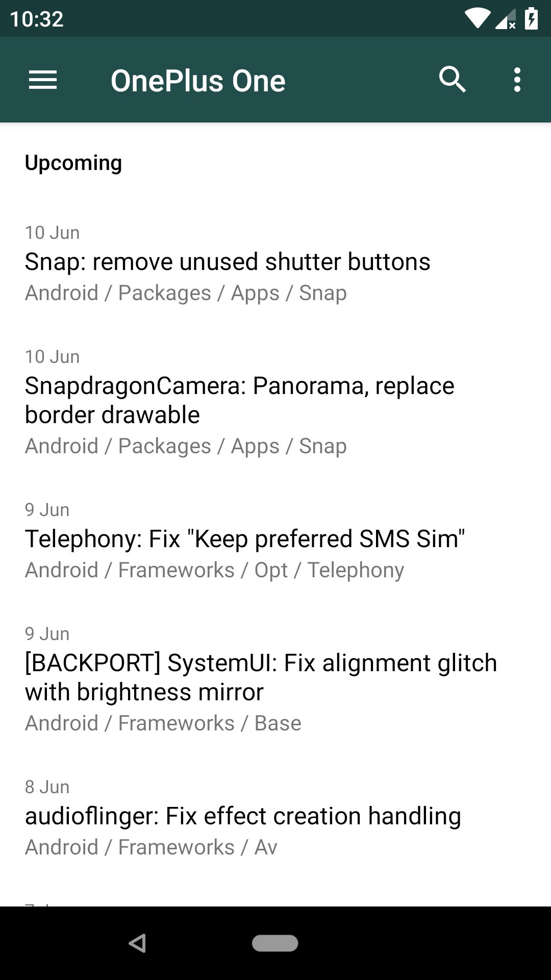 LineageOS Changelog APK screenshot 1