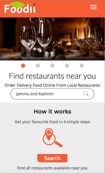 Foodii - Food Order & Delivery APK screenshot 1