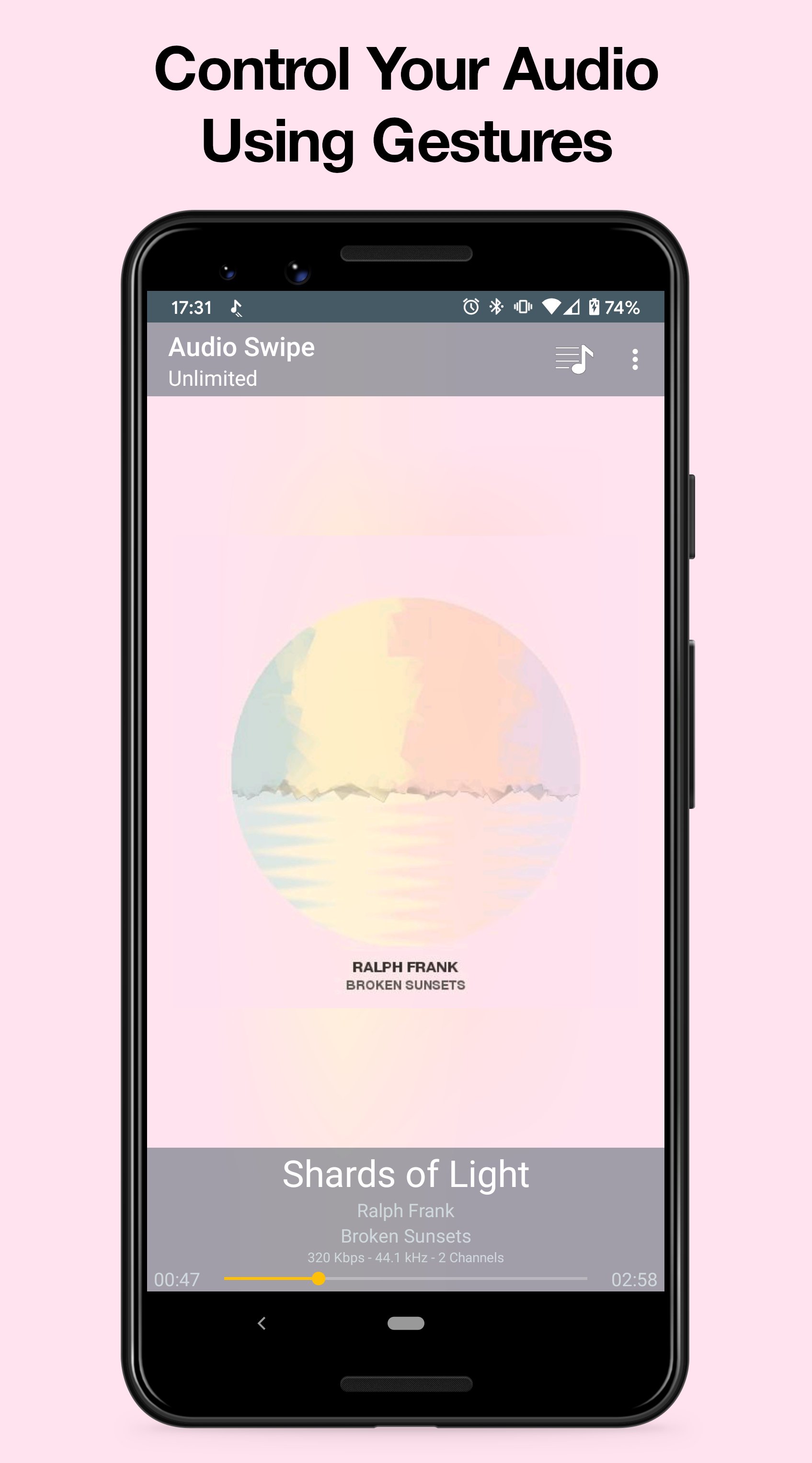 Audio Swipe APK screenshot 1