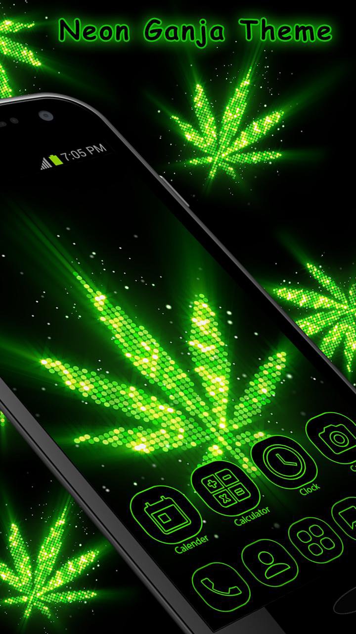 Neon Ganja GO Launcher Theme APK screenshot 1