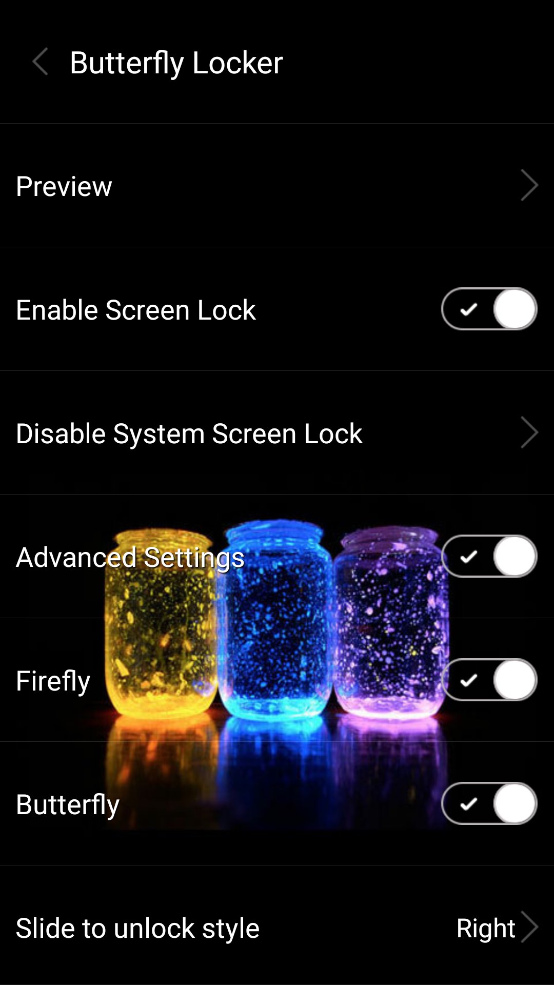 Butterfly locksreen APK screenshot 1