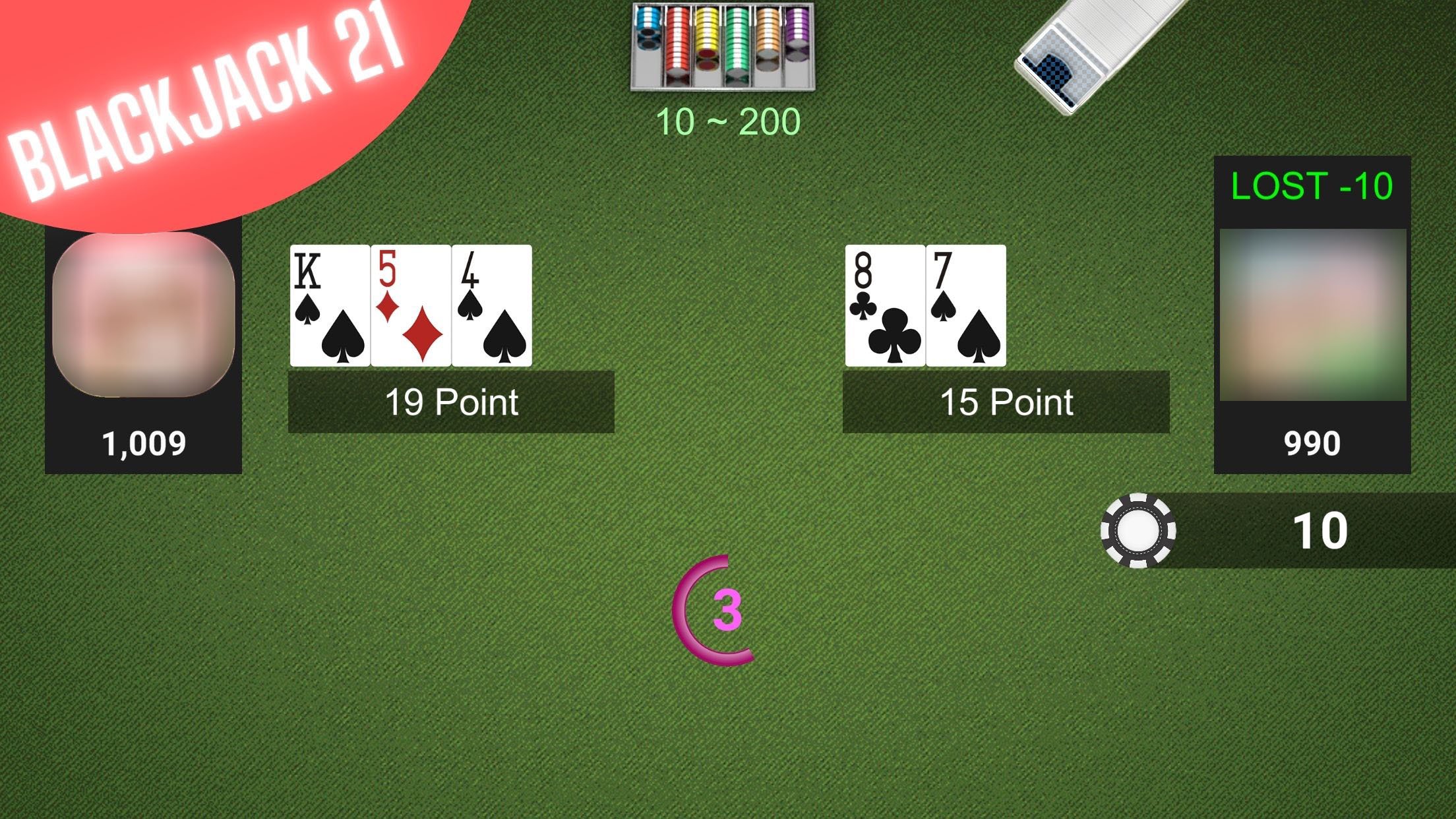 21 klasik BlackJack MUAYENE screenshot 1