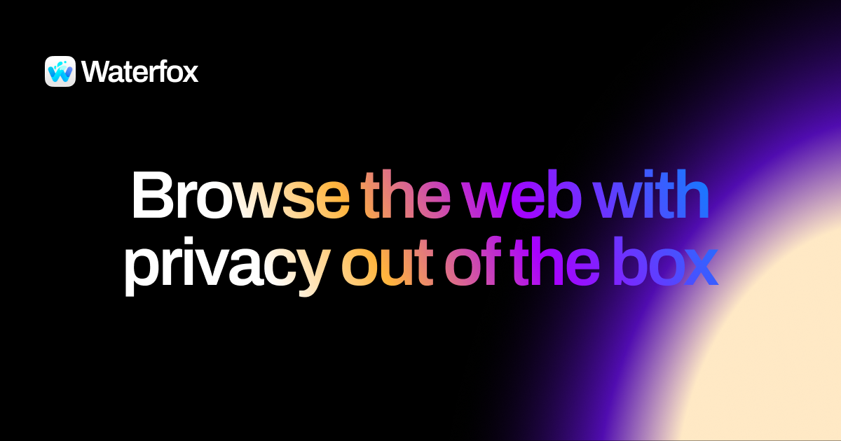 Waterfox screenshot 1