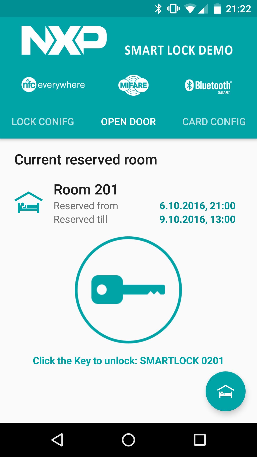NXP Smartlock APK screenshot 1