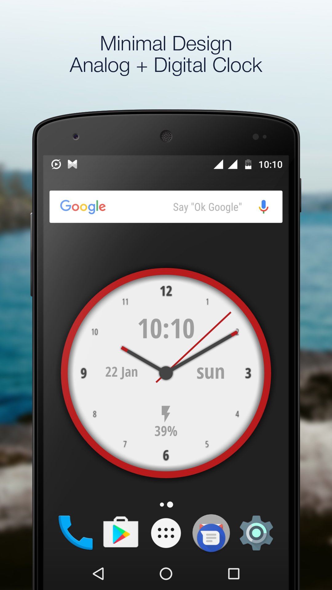 Epsilon Clock LiveWallpaper APK screenshot 1