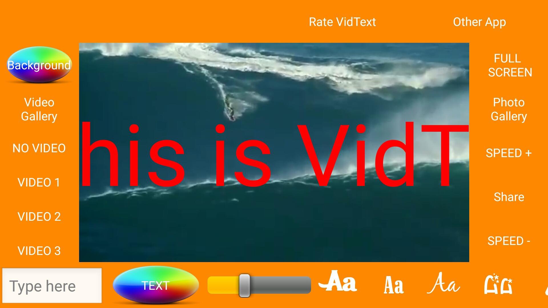Cool Scroll Text Maker VidText APK screenshot 1