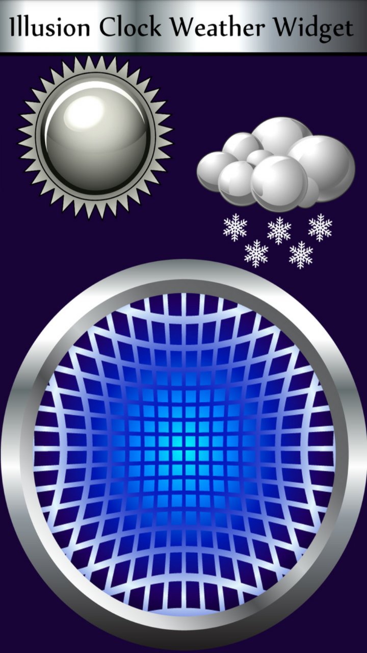 Illusion Clock Weather Widget APK screenshot 1