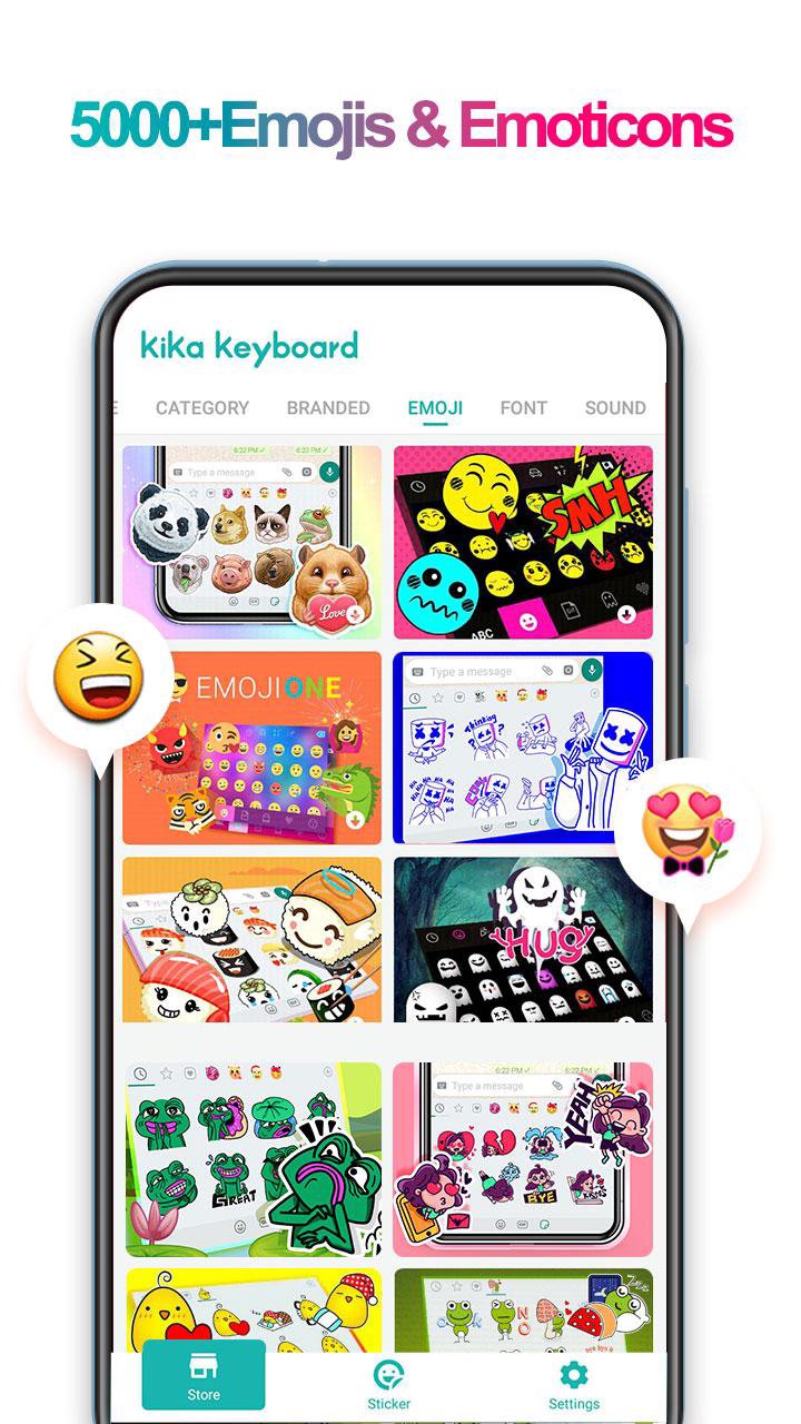 iKeyboard - emoji, emoticons APK screenshot 1