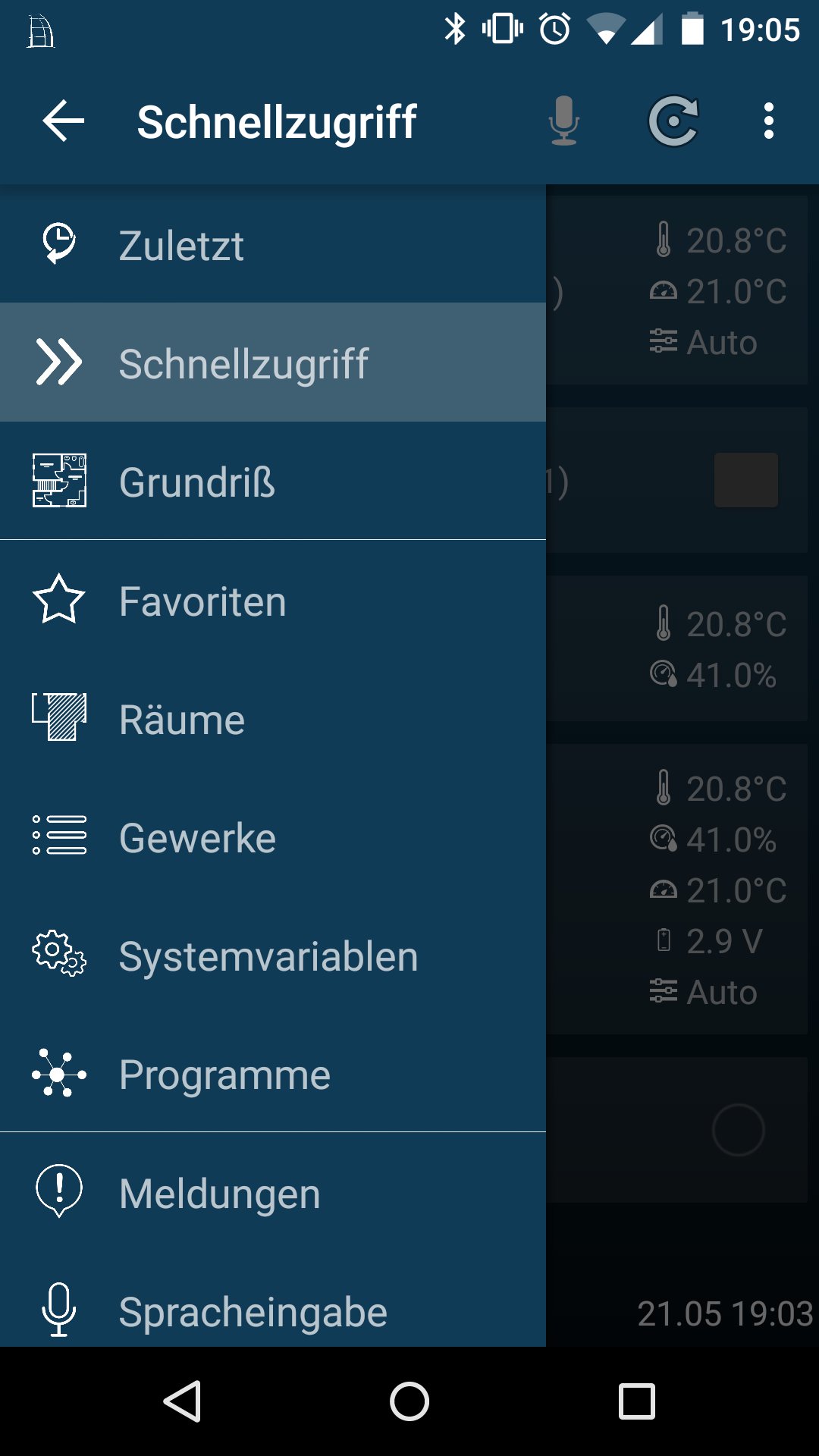 HomeDroid - HomeMatic Remote APK screenshot 1