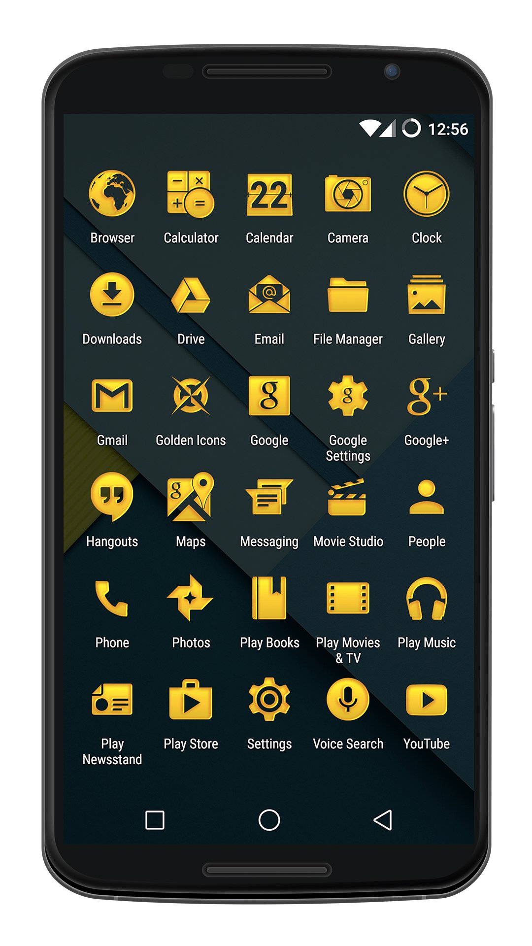 Golden Icons - Icon Pack APK screenshot 1