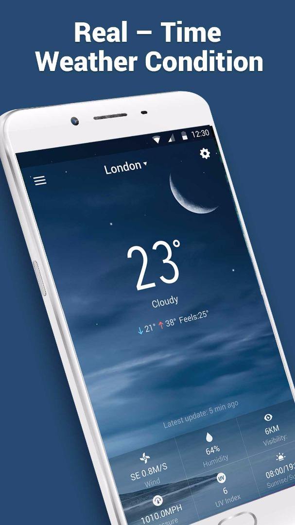 Cat weather widget wallpaper APK screenshot 1