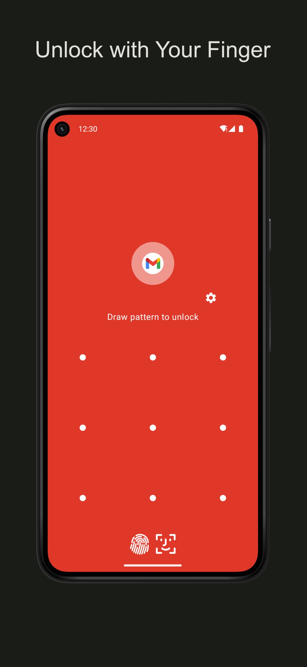 Parmak izi Desen Uygulaması Kilit MUAYENE screenshot 1