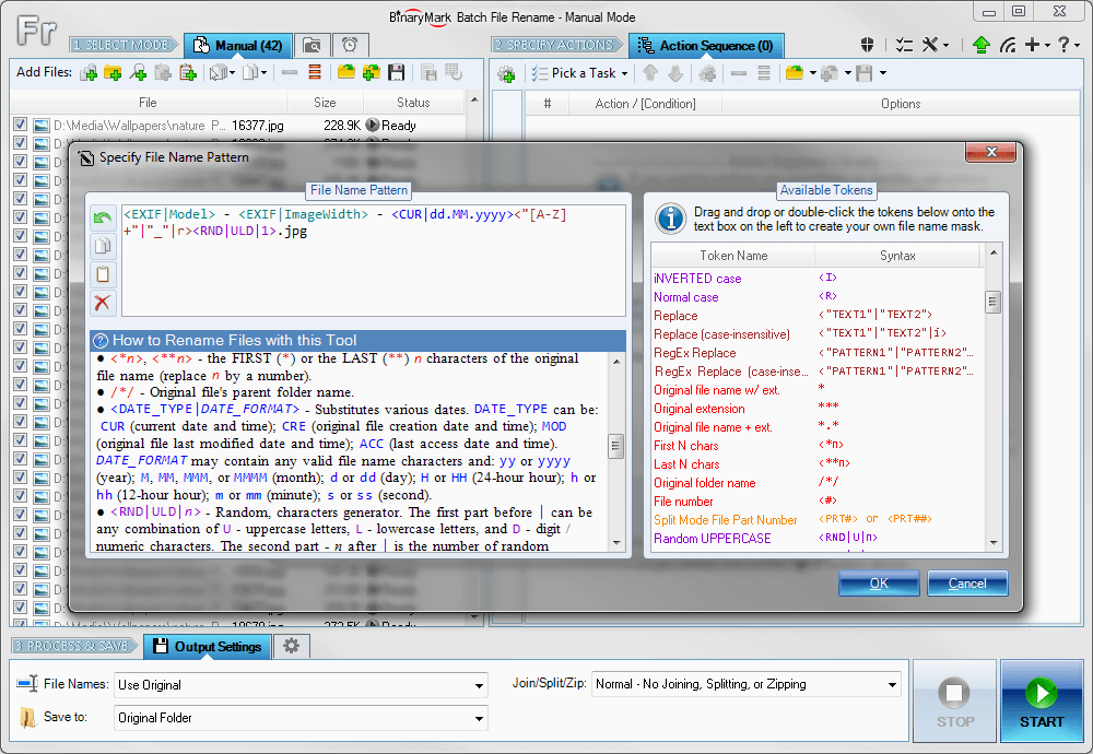 Batch File Rename Free Edition screenshot 1