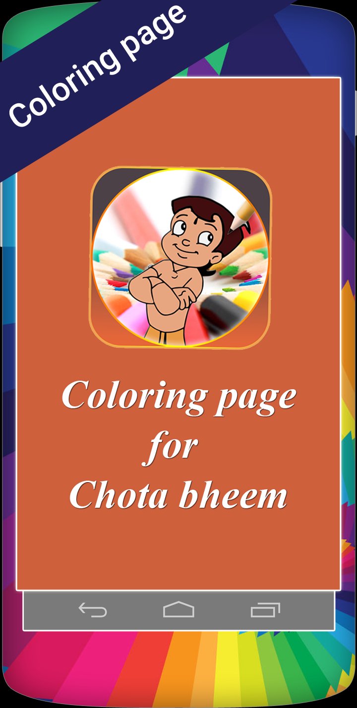 chhota bheem MUAYENE için boyama kitabı screenshot 1
