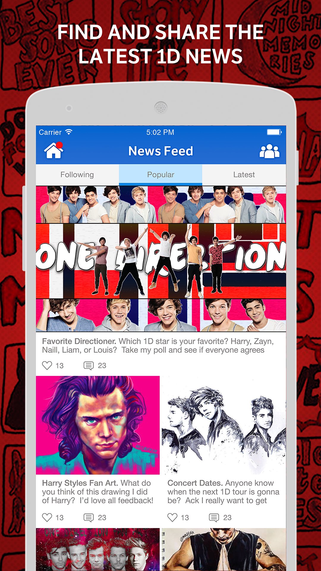 Directioners Amino for 1D Fans APK screenshot 1