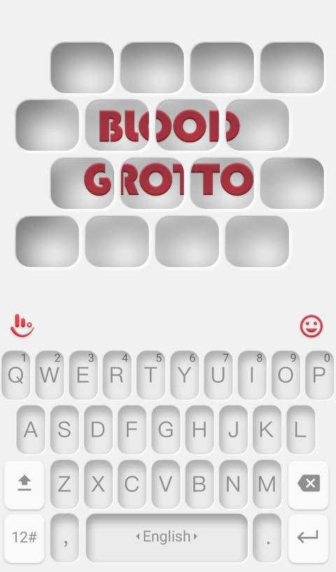 Blood Grotto Keyboard Theme APK screenshot 1