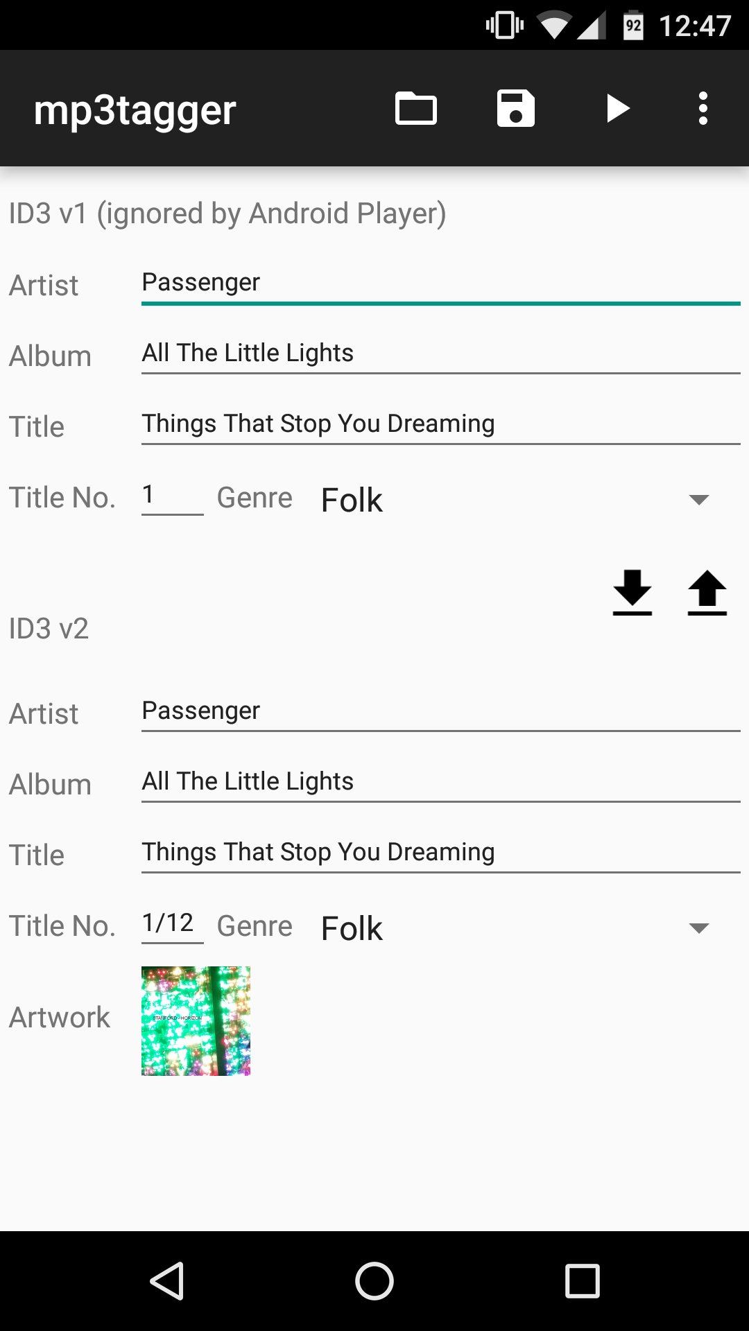 mp3tagger APK screenshot 1