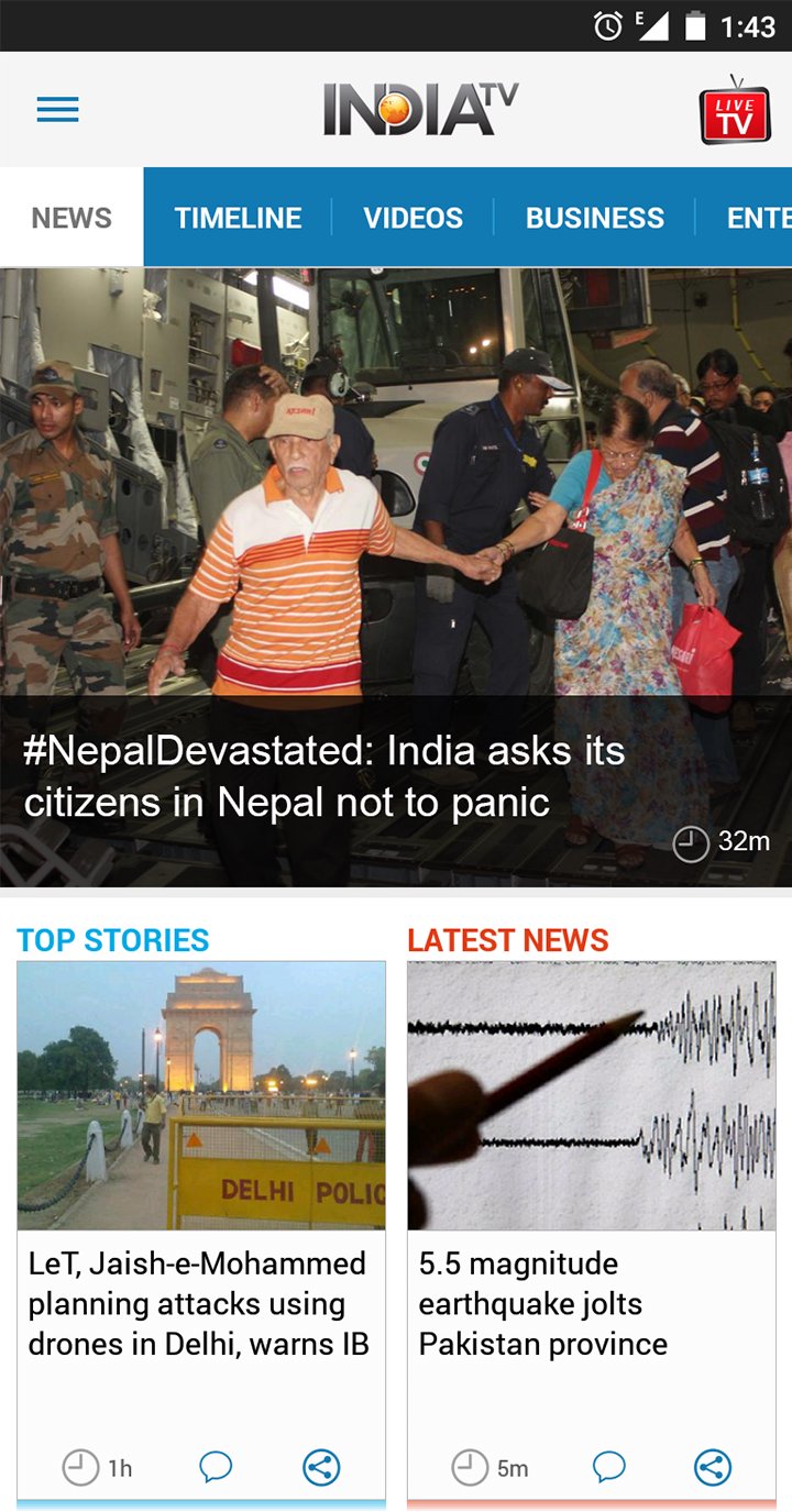 Hindi News by India TV APK screenshot 1