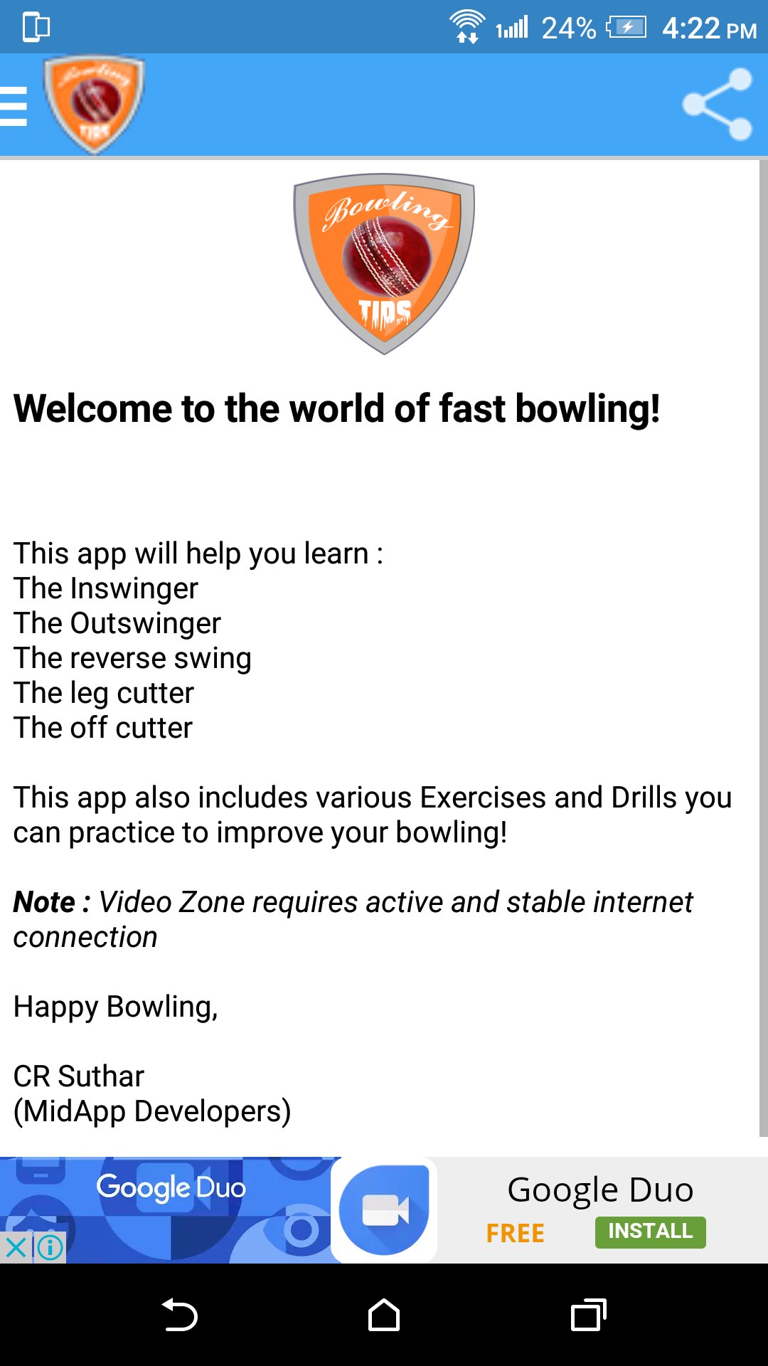 Kriket Bowling MUAYENE screenshot 1