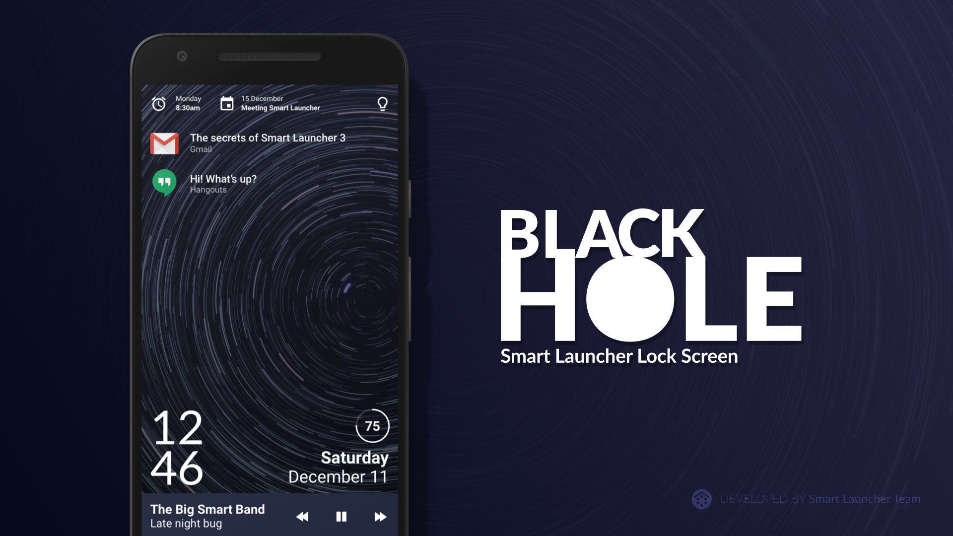 Black Hole - Lock screen APK screenshot 1