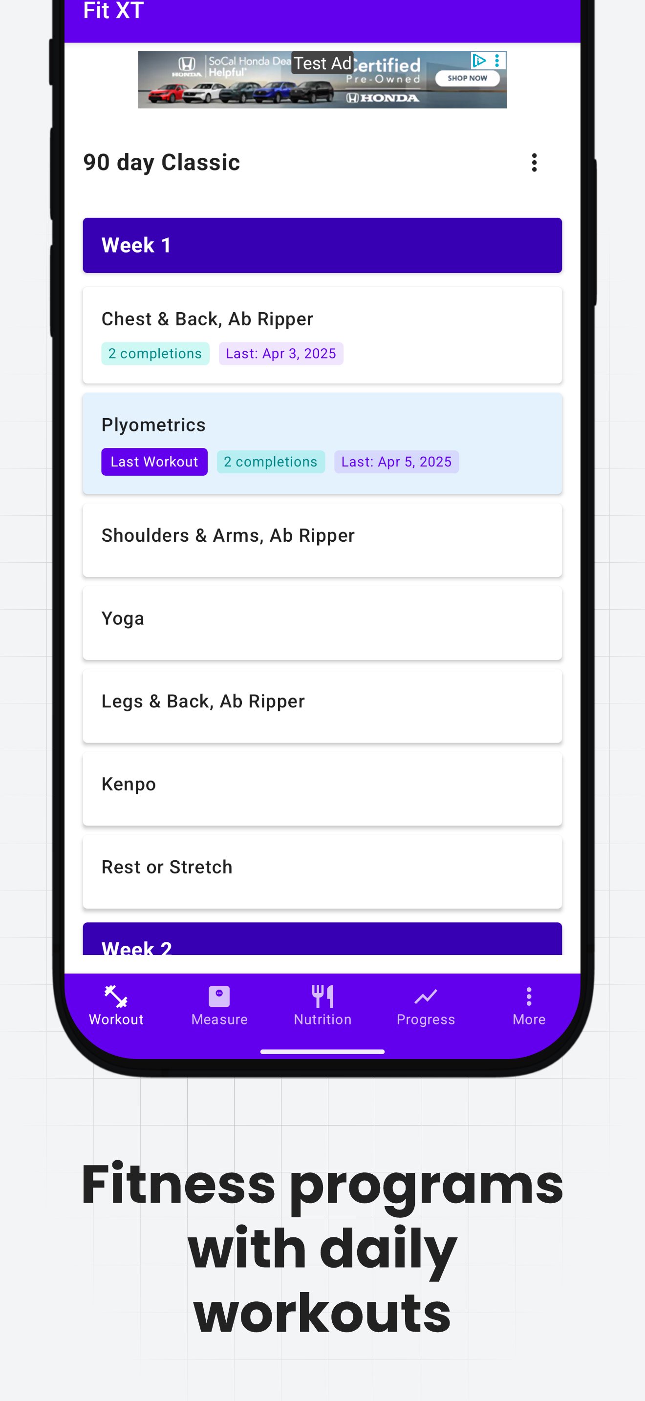Fit XT Free (90Droid) APK screenshot 1