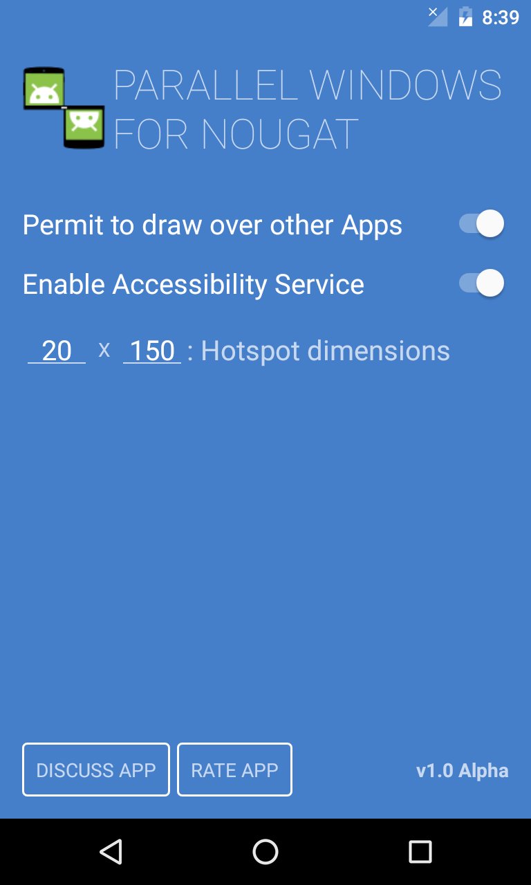 Parallel Windows for Nougat APK screenshot 1
