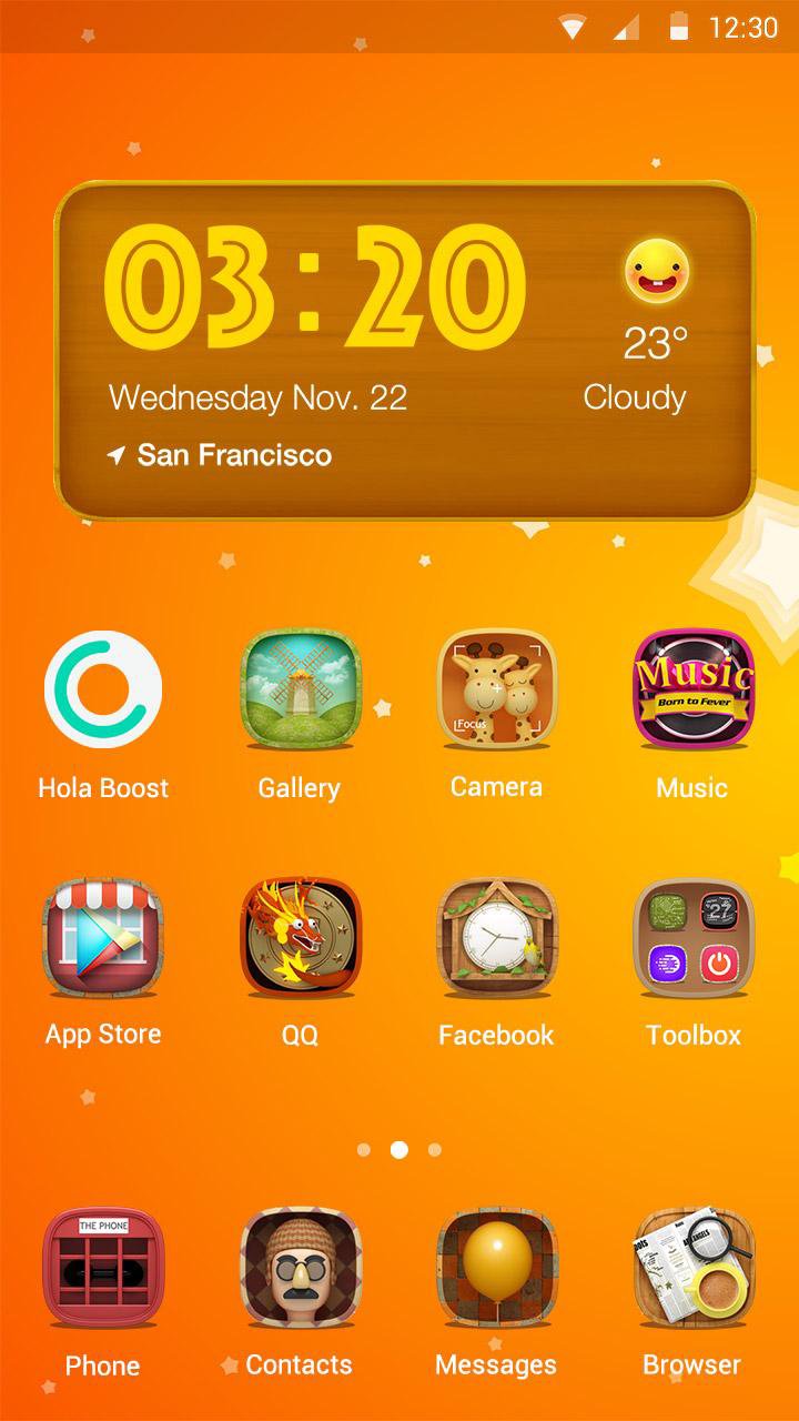 Hola 2016- launcher Theme APK screenshot 1