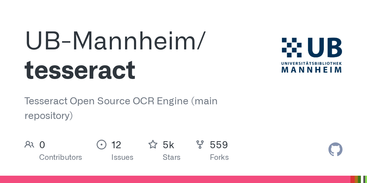 Tesseract-OCR - open source OCR engine screenshot 1