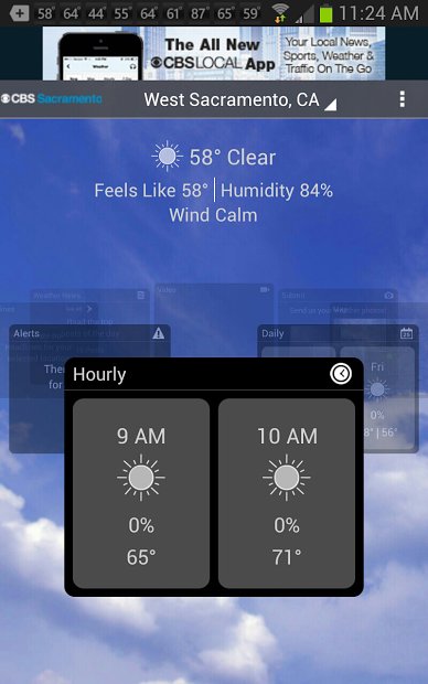 CBS Sacramento Weather APK screenshot 1
