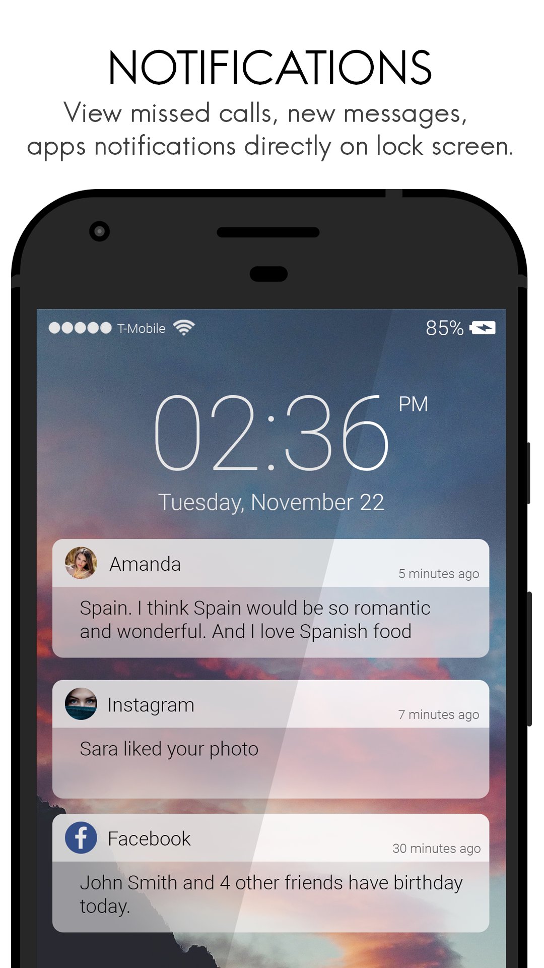 Lock Screen IOS10 style APK screenshot 1