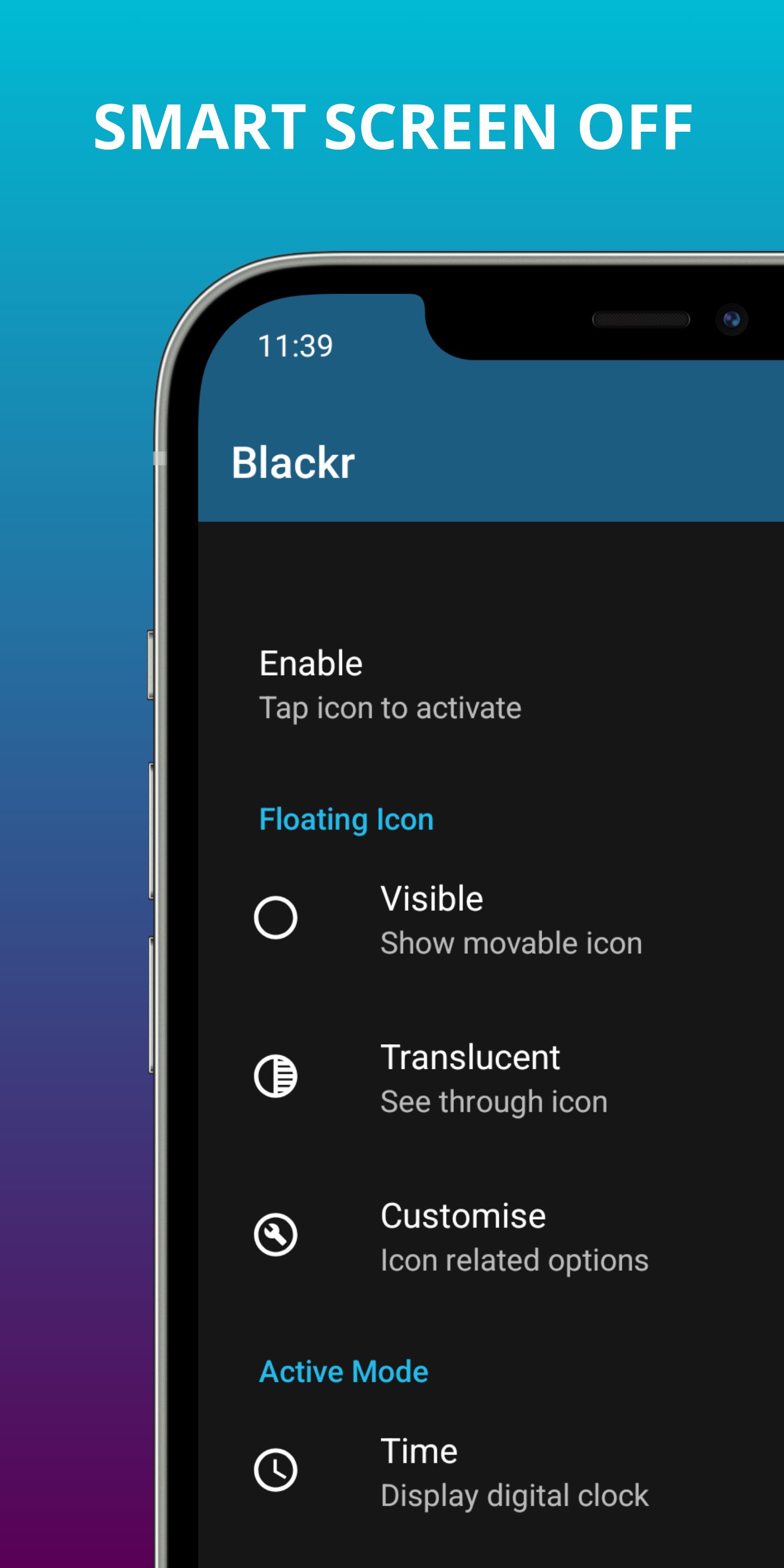 Blackr - OLED Screen Off APK screenshot 1