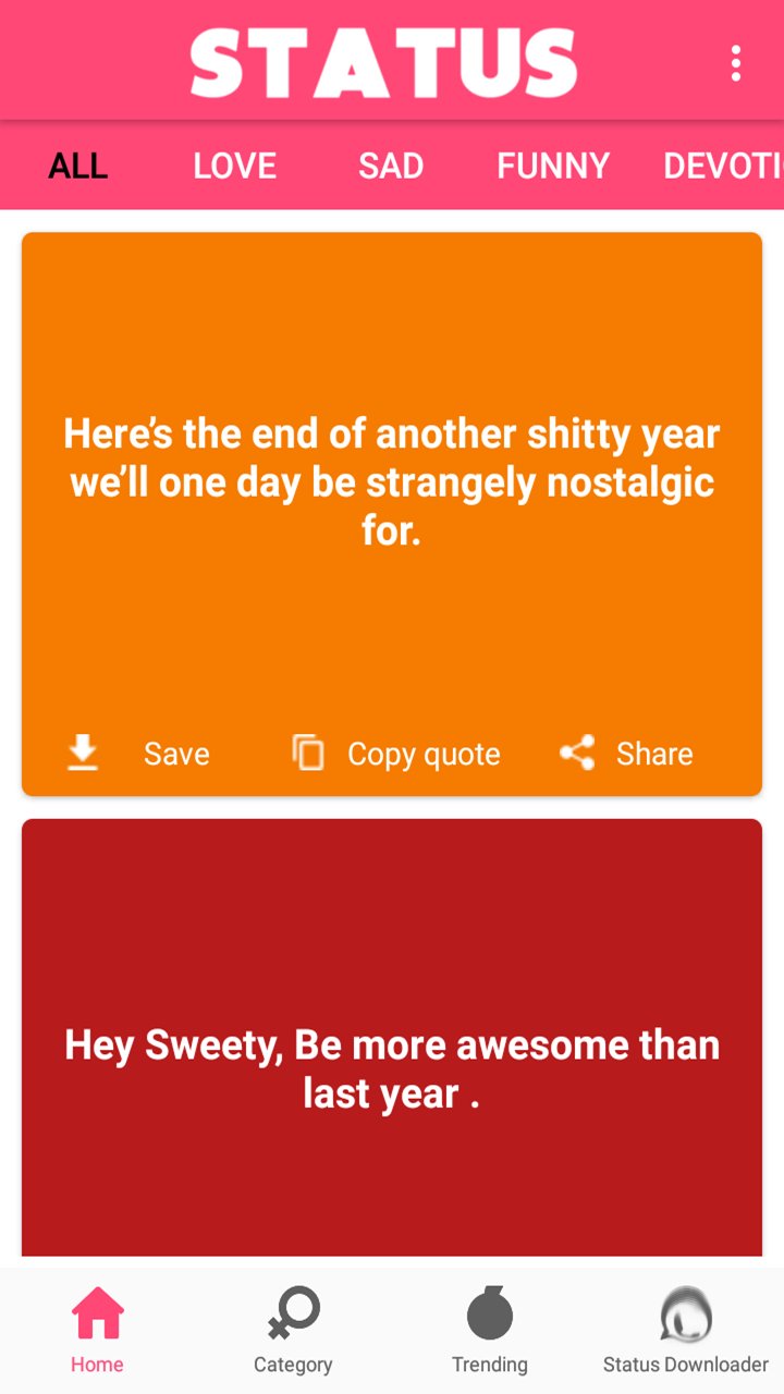 Hindi & English Status APK screenshot 1