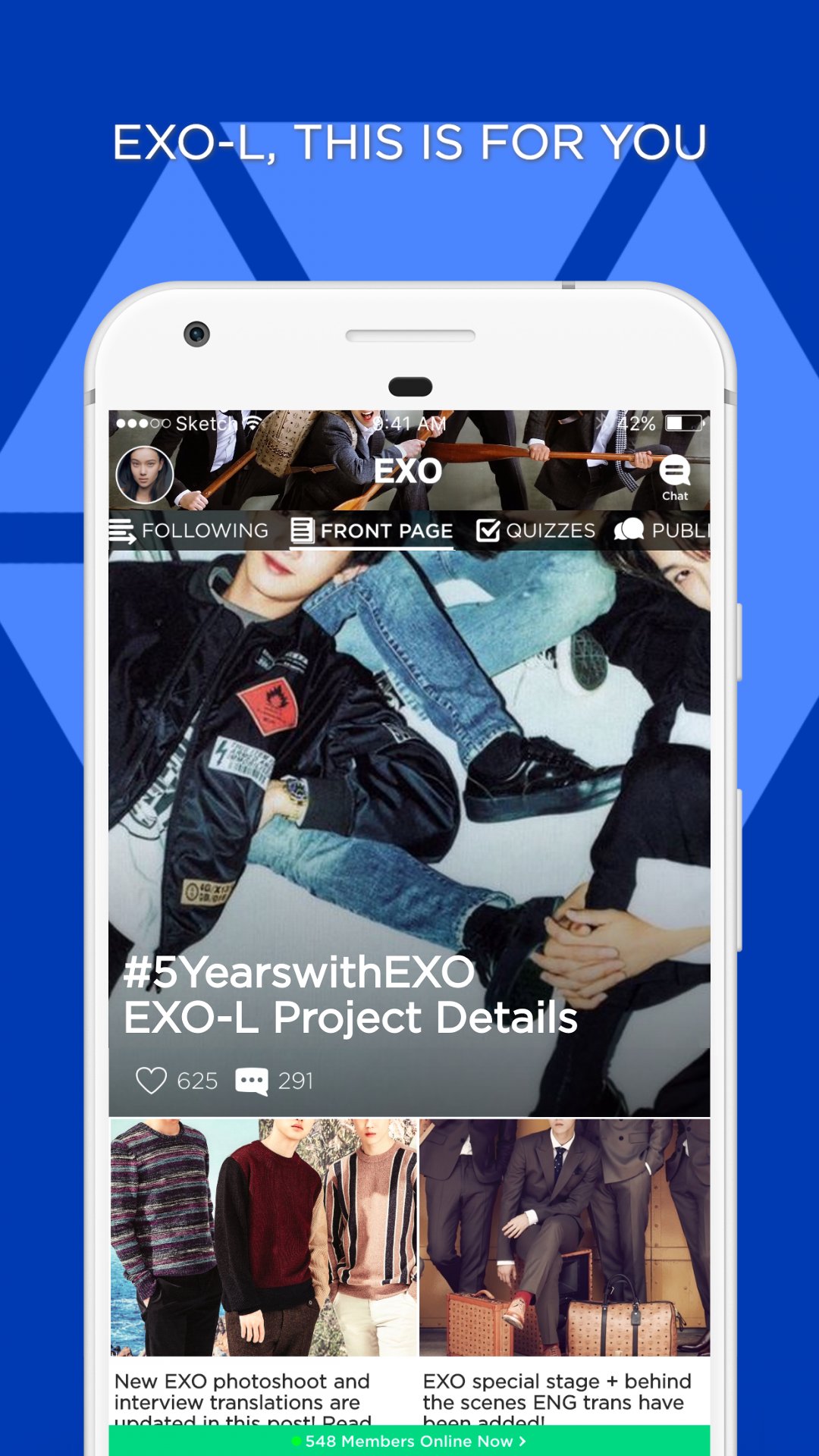 EXO Amino for EXO-L Fanclub APK screenshot 1