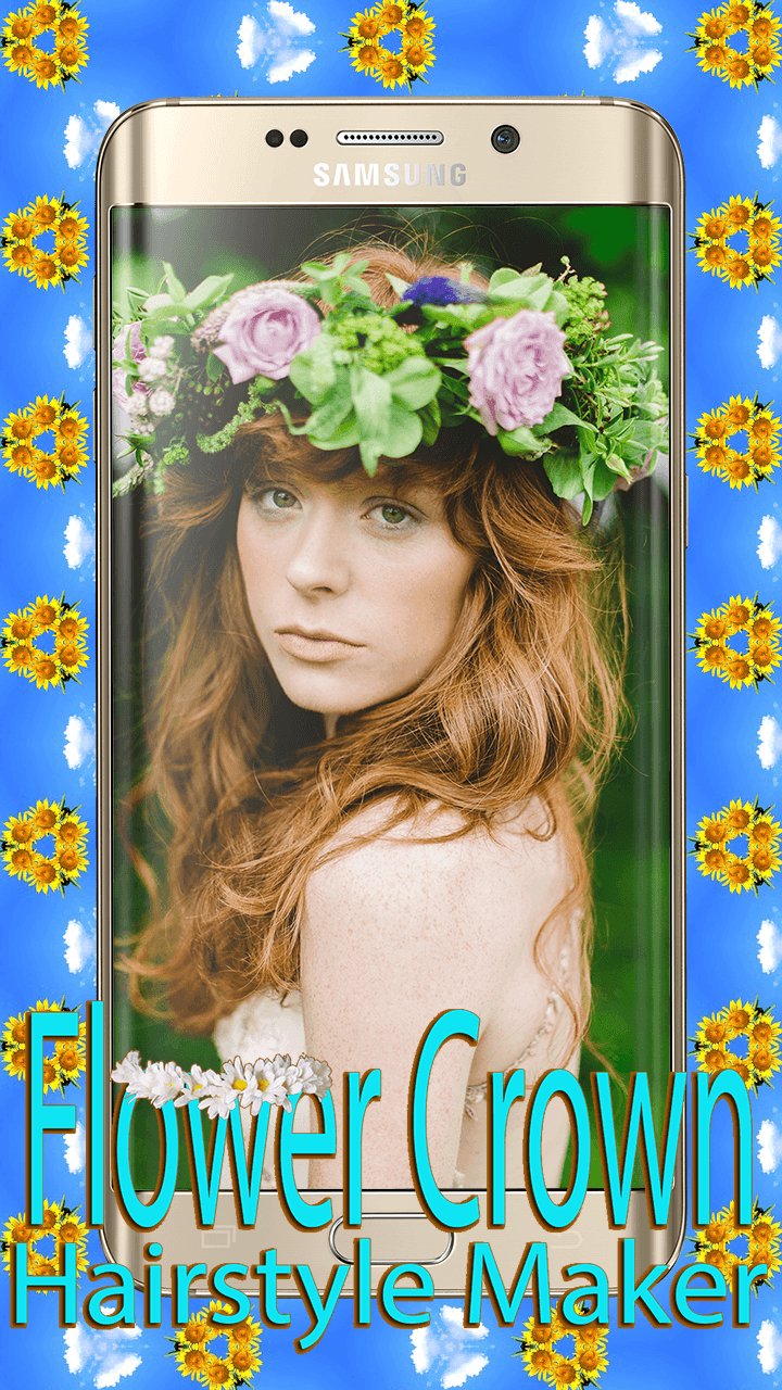 Flower Crown Hairstyle Maker APK screenshot 1