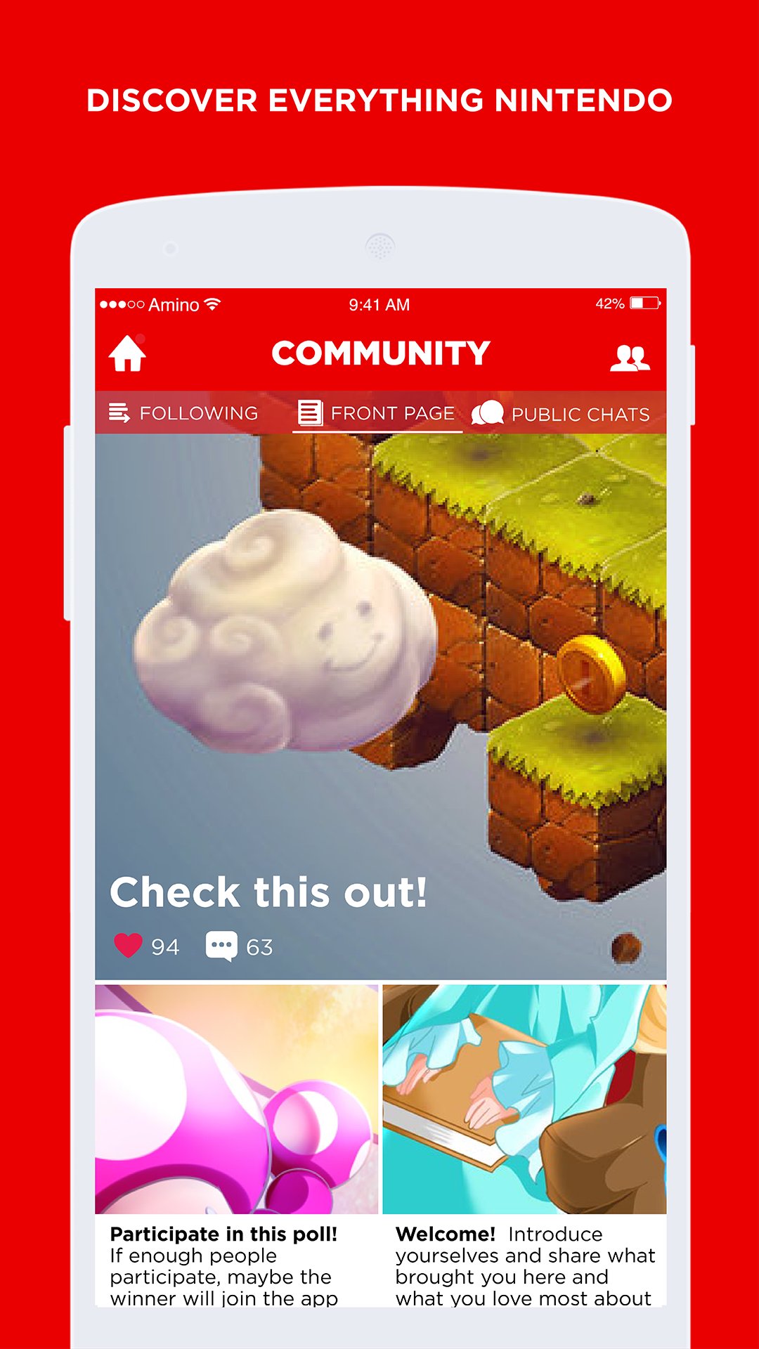 1Up Amino for Nintendo APK screenshot 1