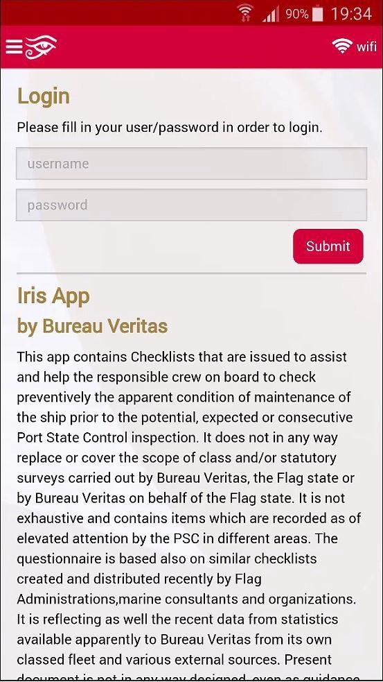 Bureau Veritas İRİS MUAYENE screenshot 1