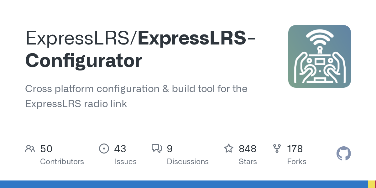 ExpressLRS Configurator screenshot 1