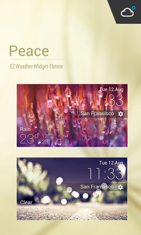 Optimus Style Weather Widget APK screenshot 1
