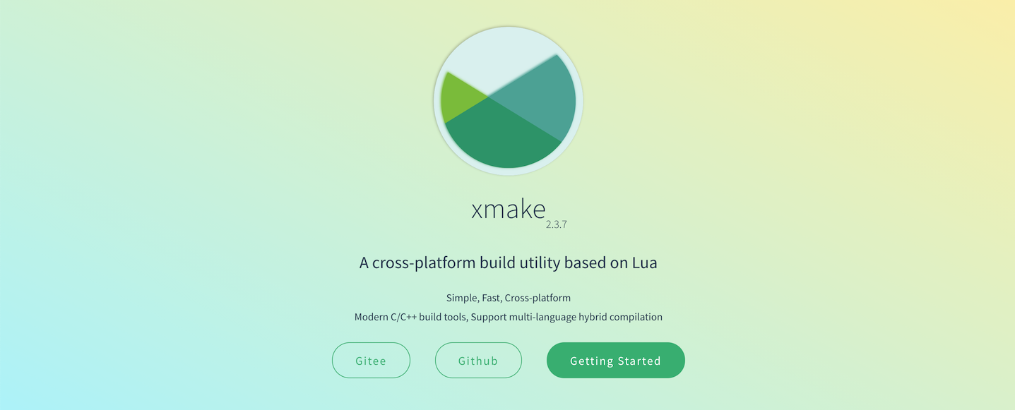 XMake build utility screenshot 1