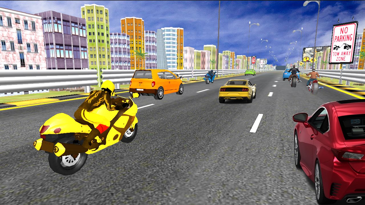 Motorlu Bisiklet Trafik Rider 3D MUAYENE screenshot 1