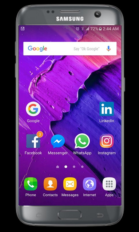Launcher Note 7 (Galaxy) APK screenshot 1