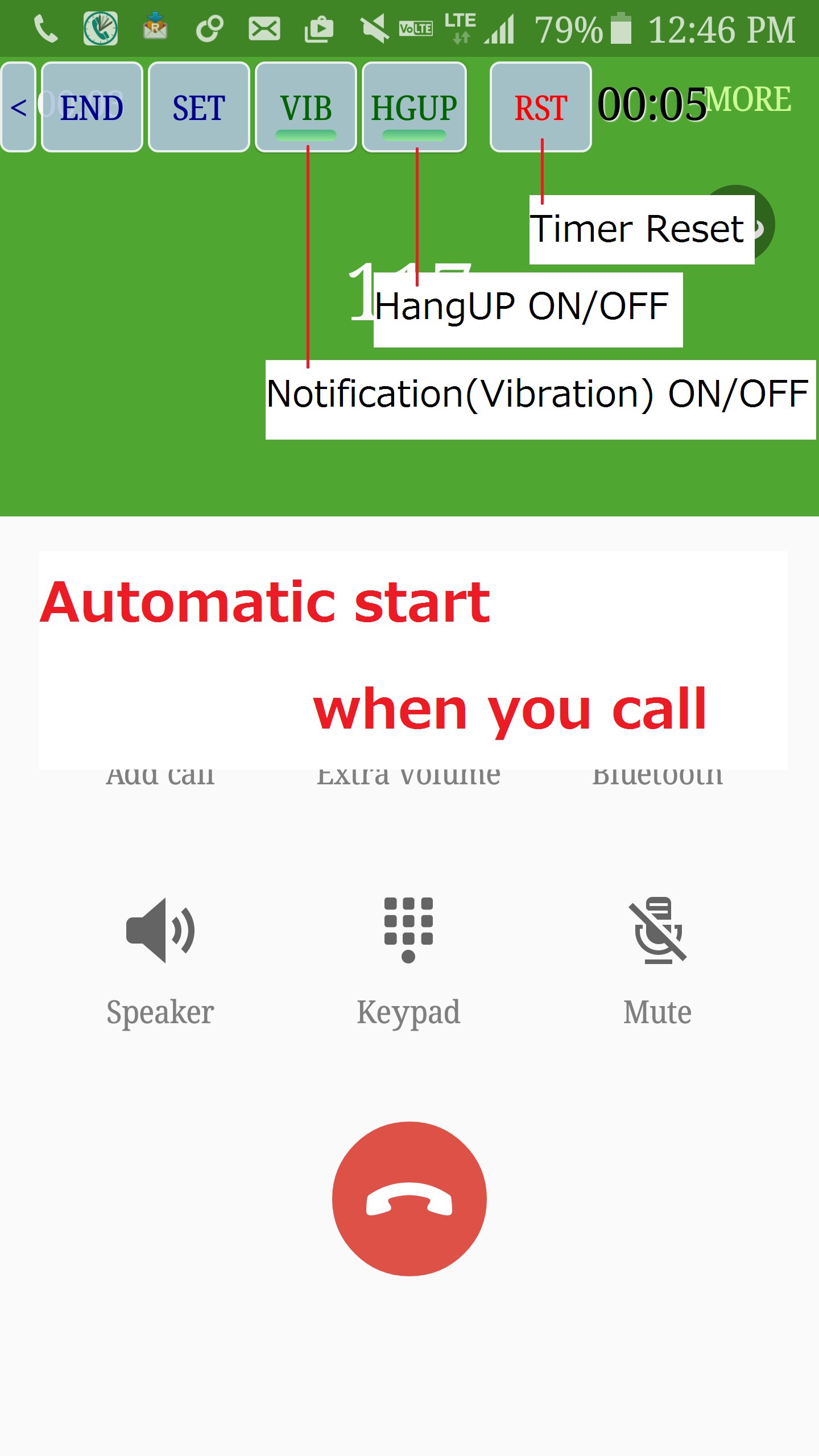 CallTimeWatcher APK screenshot 1
