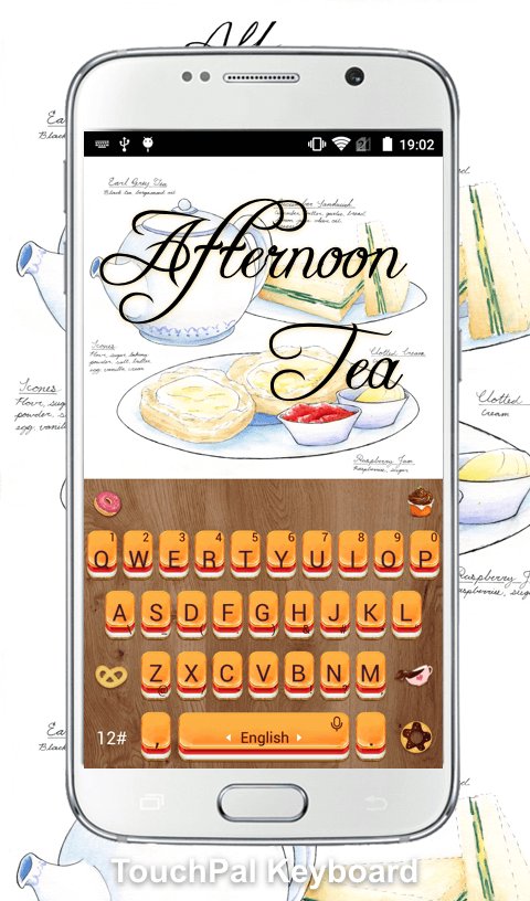 Afternoon Tea Keyboard Theme APK screenshot 1