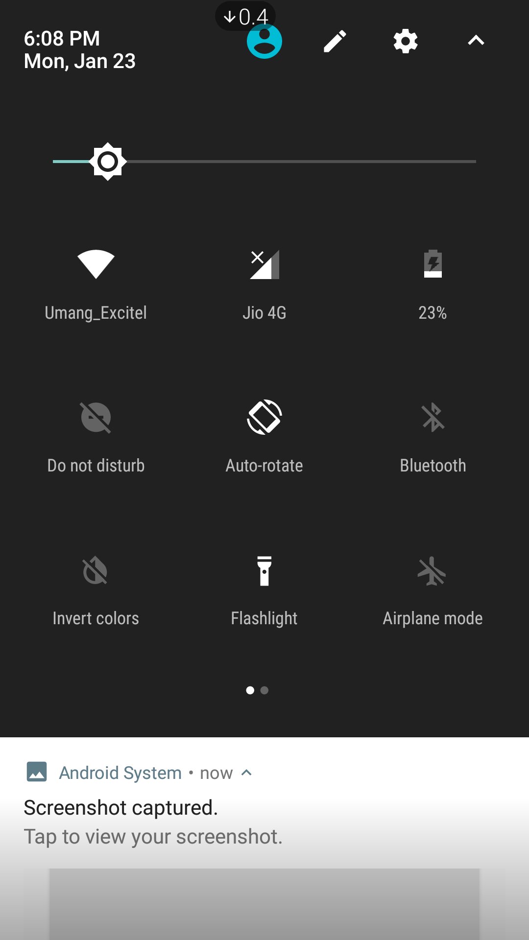 Flashlight Tile Fix Kenzo APK screenshot 1