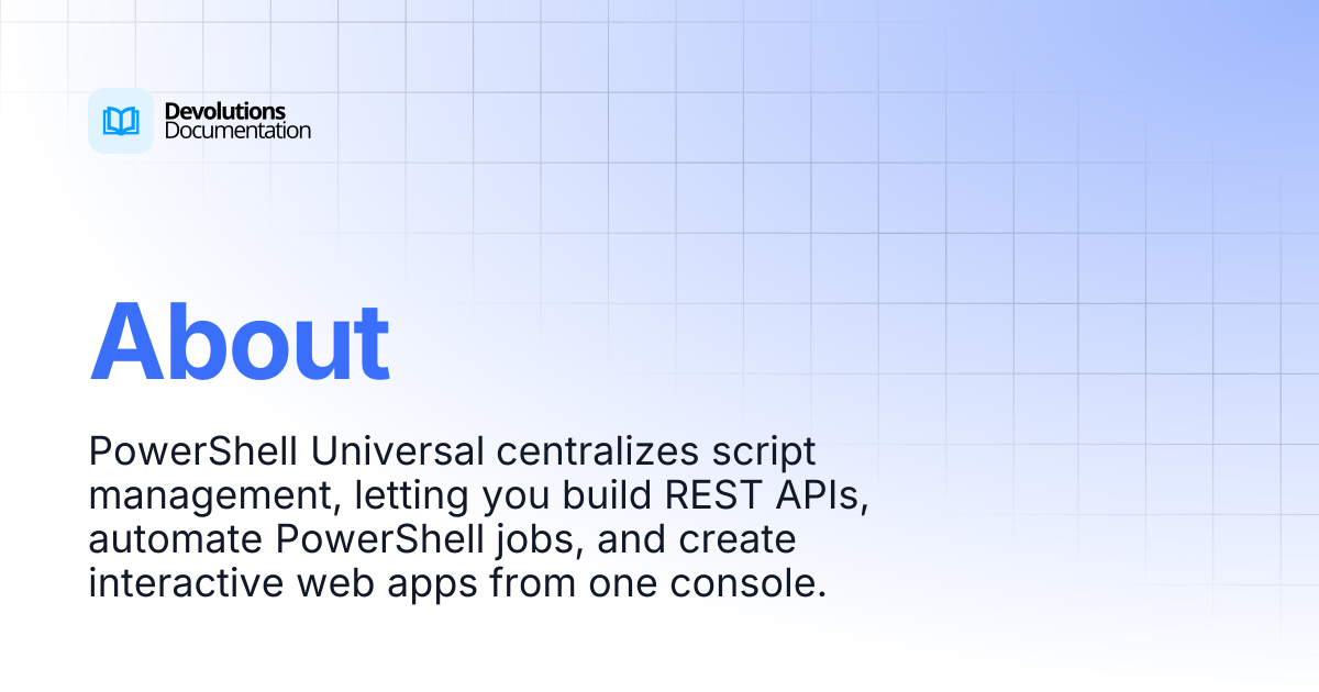 PowerShell Universal Desktop screenshot 1
