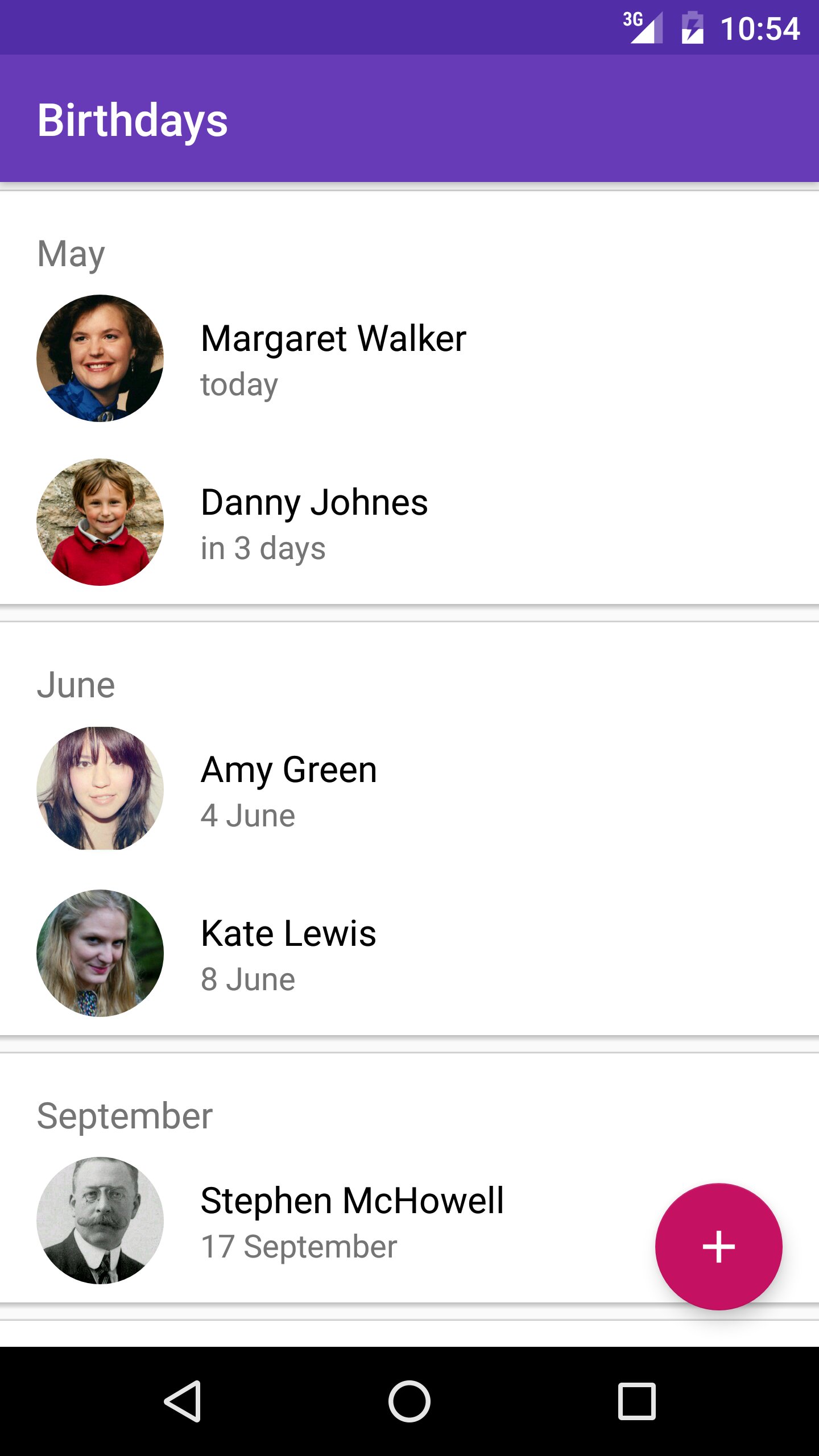 Birthday reminder APK screenshot 1