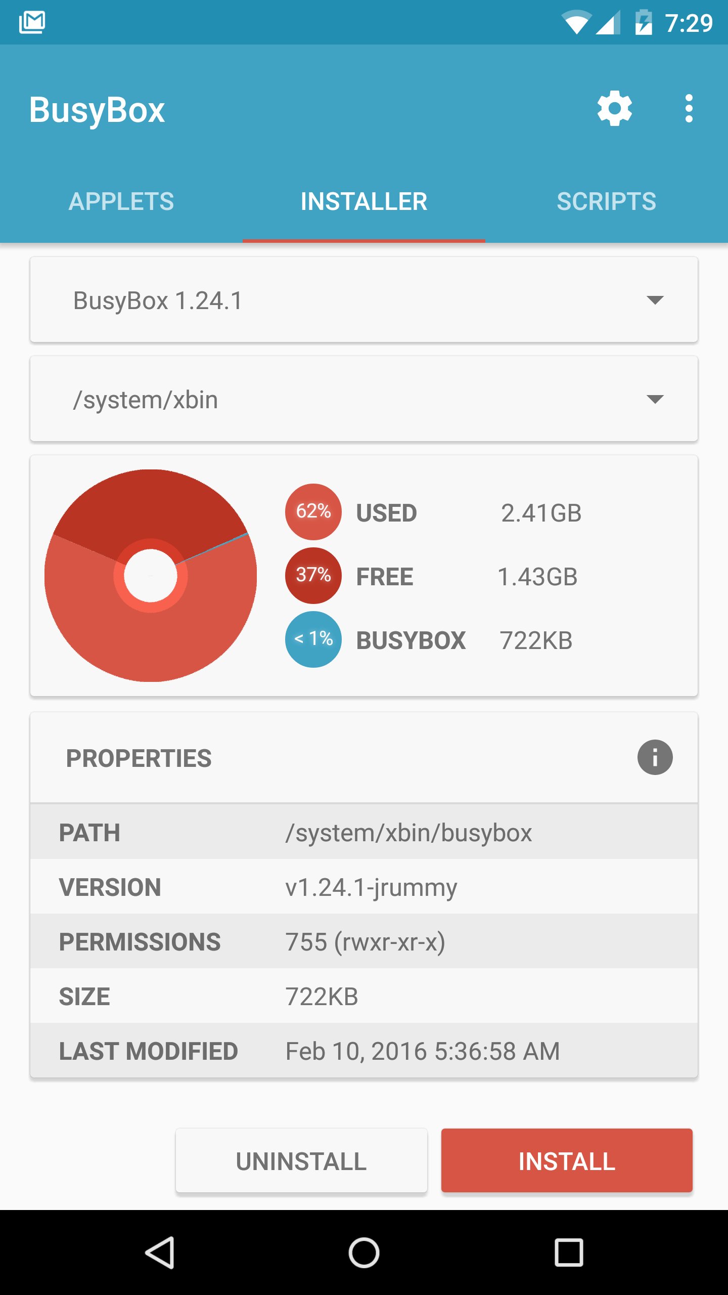 BusyBox for Android APK screenshot 1