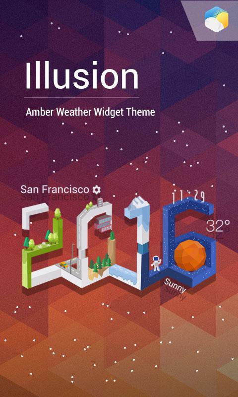 3D Illusion Weekly Weather wid APK screenshot 1